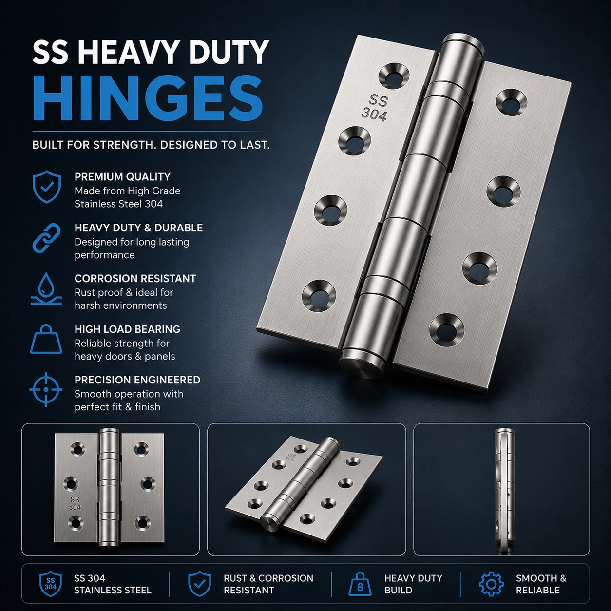 SS Hinges